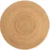 Image de Tapis de jute marron clair D 120 rond