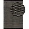 Image de Tapis de laine noir & blanc 250x350