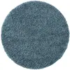 Image de Tapis à poils longs bleu D 200 rond
