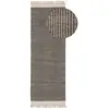 Image de Tapis de couloir en laine noir & blanc 70x200