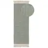 Image de Tapis de couloir en laine menthe 70x200