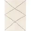 Image de Tapis à poils longs crème 140x200