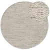 Image de Tapis de laine beige/noir D 250 rond