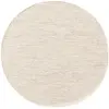 Image de Tapis de laine crème D 100 rond