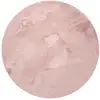 Image de Tapis de fausse fourrure rose D 80 rond