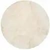 Image de Tapis de fausse fourrure crème D 180 rond