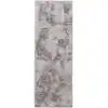 Image de Tapis de fausse fourrure gris 80x240