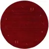 Image de Tapis en laine rond rouge D 200