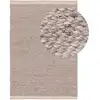 Image de Tapis fabriqué à partir de matériaux recyclés crème/taupe 80x150