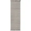 Image de Tapis de couloir en laine gris clair 70x200