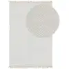 Image de Tapis fabriqué à partir de matériaux recyclés blanc 80x150