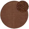 Image de Tapis en laine marron ø 150 rond