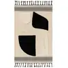 Image de Tapis en coton noir & blanc 120x170