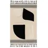 Image de Tapis en coton noir & blanc 160x230