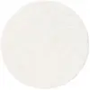 Image de Tapis à poils longs rond crème ø 80 rond