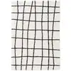 Image de Tapis à poils longs noir & blanc 200x290