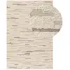 Image de Tapis de laine crème/beige 120x170
