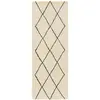 Image de Tapis de couloir en laine crème 70x200