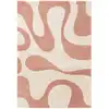 Image de Tapis à poils longs rose 140x200