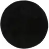 Image de Tapis à poils longs noir D 160 rond