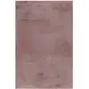 Image de Tapis imitation fourrure lapin doux tufté rose pour salon 200x290
