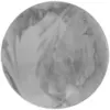 Image de Tapis imitation fourrure lapin doux tufté gris rond D150