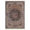 Image de Tapis tissé fin soyeux vintage bleu de très grande qualité 140x80
