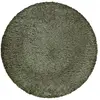 Image de Tapis rond uni vert kaki/olive 100% de matière recyclée 80 rd.