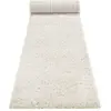 Image de Tapis de couloir uni blanc beige 100% de matière recyclée 80x400