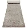 Image de Tapis de couloir uni beige taupe 100% de matière recyclée 80x400