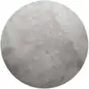 Image de Tapis rond tufté mèches rases (15mm) gris clair 80 D