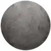 Image de Tapis rond tufté mèches rases (15mm) gris 80 D