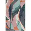 Image de Tapis fait main à poil ras motif abstrait multicolore 140x200