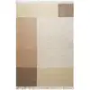 Image de Tapis plat tissé main à franges beige et brun 80x150