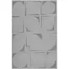 Image de Tapis ras gris chiné avec motif gris 200x200