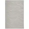 Image de Tapis plat velours ras à relief motif beige et gris 200x200