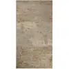 Image de Tapis design pure laine et viscose tons de beige à relief 80x150