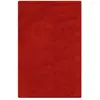 Image de Tapis confort moelleux en laine, poils longs rouge 70x140