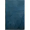 Image de Tapis effet peau de lapin doux tufté bleu pour salon, chambre 130x190