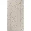 Image de Tapis design à rayures et relief tons de beige 80x150