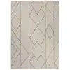 Image de Tapis design à rayures et relief tons de beige 140x200
