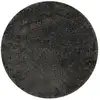 Image de Tapis rond uni poils anthracite belle densité Ø 120