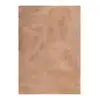 Image de Tapis imitation fourrure lapin doux tufté rose poudré 120x170