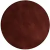 Image de Tapis rond imitation fourrure lapin doux tufté bordeaux  200