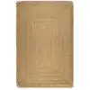 Image de Tapis en jute naturelle fait main avec bord original 80x150