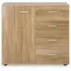 Image de Buffet avec 4 tiroirs et 1 porte, coloris chêne sonoma