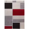 Image de Tapis de salon moderne rouge 120x170 cm