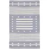 Image de Tapis de salon en coton gris 140x200 cm