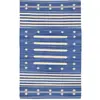 Image de Tapis de salon en coton bleu 60x120 cm