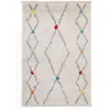 Image de Tapis shaggy style berbère multicolore 135x190 cm